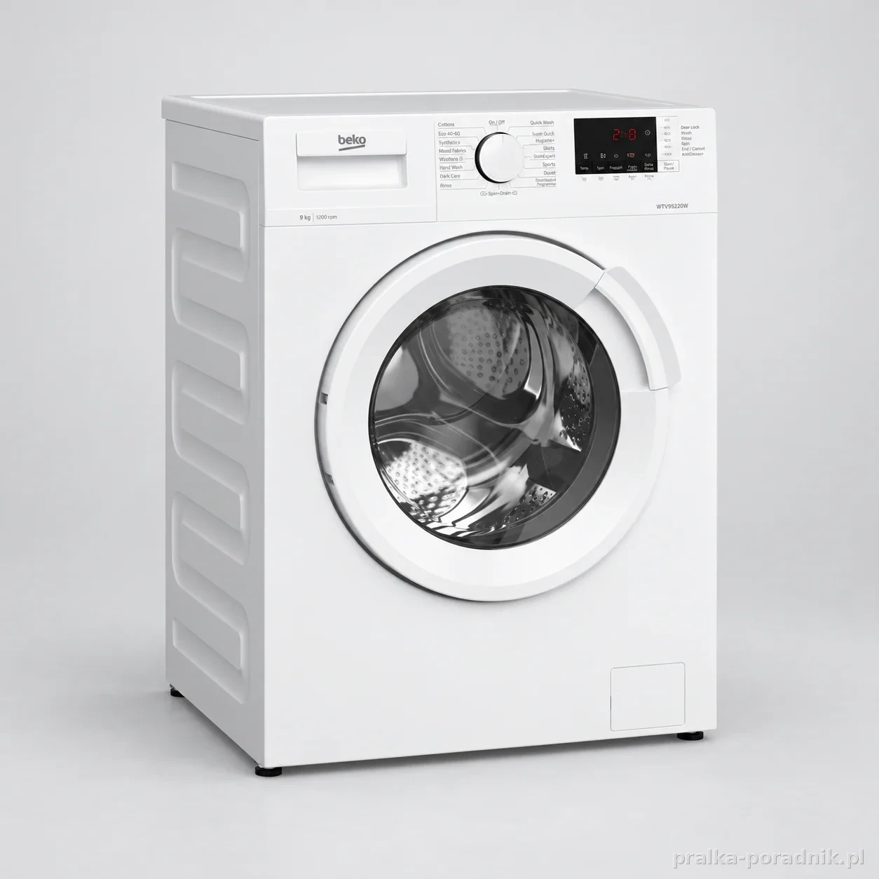 Beko WTV95220W, zdjęcie produktowe w studiu