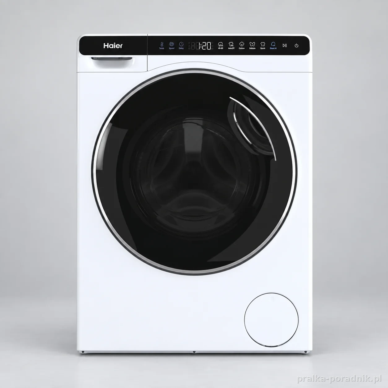 Haier HW50-BP12307-S, zdjęcie produktowe w studiu